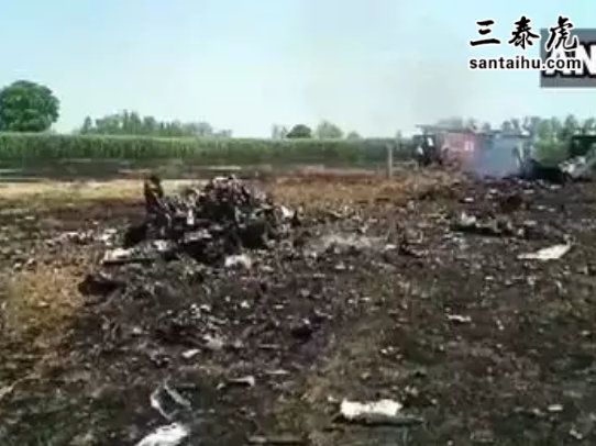 印度空军一架米格29战斗机坠毁