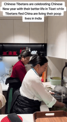生活在中国的藏族民众，住进现代化公寓，用上新式厨房与各类家电，如果更偏爱贫困，那就去印度看看，西藏早已走向富裕繁荣