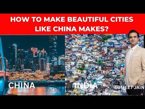 中国城市如此美丽闪耀，大放光彩，而印度城市却在苦苦挣扎