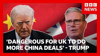 特朗普称，英国再与中国达成任何协议，都会“十分危险”，英国网友称危险的是美国